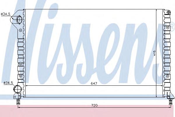 Радиатор охлаждения NISSENS