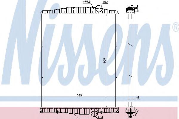 Радиатор охлаждения NISSENS