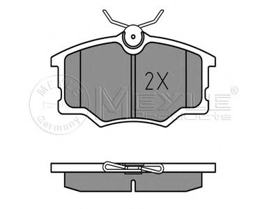 Комплект тормозных колодок, дисковый тормоз MEYLE 0252354616