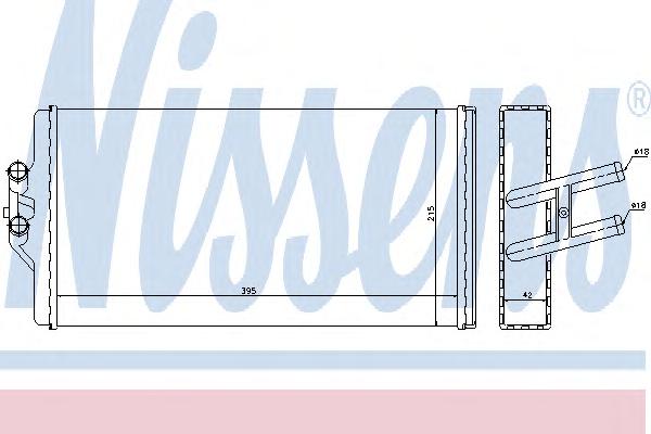 Радиатор печки NISSENS