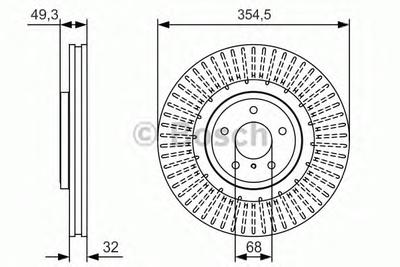 Тормозной диск BOSCH 0 986 479 T02
