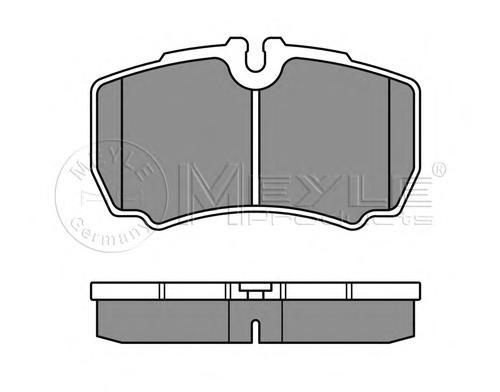 Комплект тормозных колодок, дисковый тормоз MEYLE