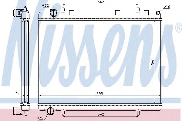 Радиатор охлаждения NISSENS