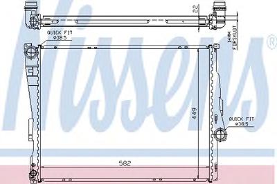 Радиатор охлаждения NISSENS 60784A