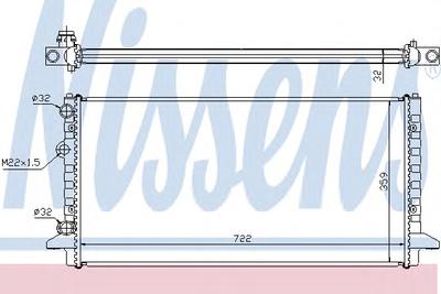 Радиатор охлаждения NISSENS 65256