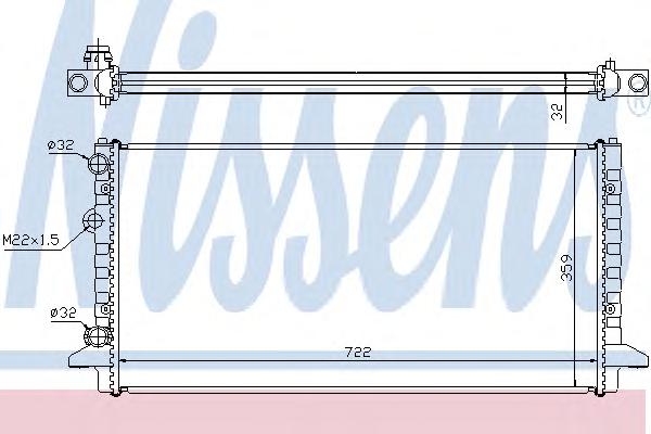 Радиатор охлаждения NISSENS