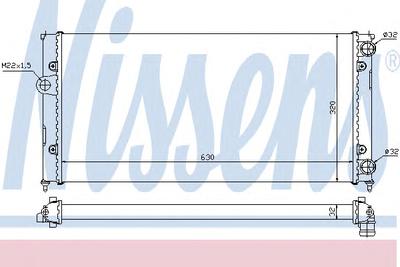 Радиатор охлаждения NISSENS 651931