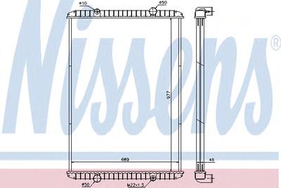 Радиатор, охлаждение двигателя NISSENS 637750