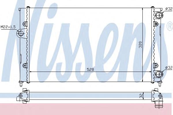 Радиатор охлаждения NISSENS