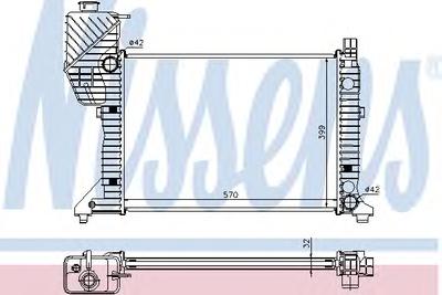 Радиатор охлаждения NISSENS 62687A