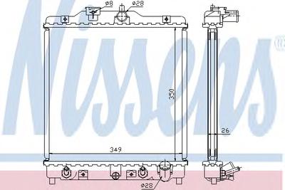 Радиатор охлаждения NISSENS 633081