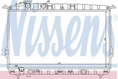 Радиатор охлаждения NISSENS 67026