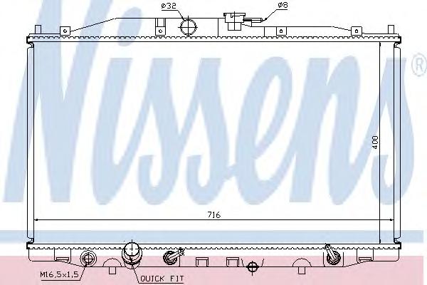 Радиатор охлаждения NISSENS