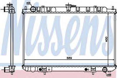 Радиатор охлаждения NISSENS 68713