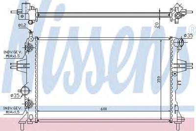 Радиатор охлаждения NISSENS 632461