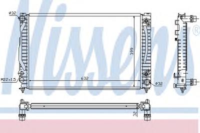 Радиатор охлаждения NISSENS 60498