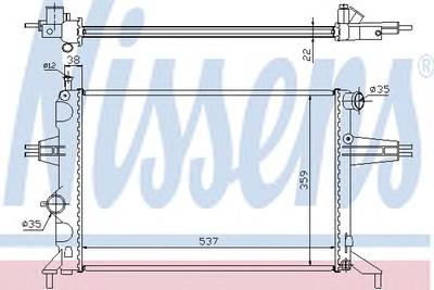 Радиатор охлаждения NISSENS 63005A