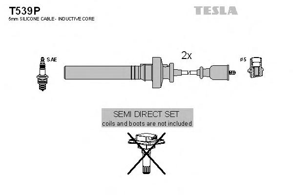 Комплект проводов зажигания TESLA