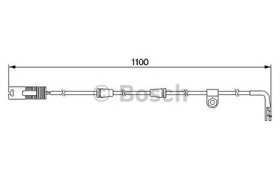 Сигнализатор, износ тормозных колодок BOSCH 1 987 474 942