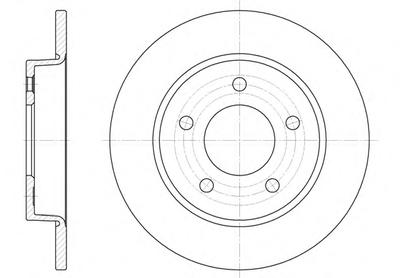 Тормозной диск ROADHOUSE 690600