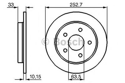 Тормозной диск BOSCH 0 986 478 196