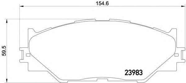 Комплект тормозных колодок, дисковый тормоз TEXTAR