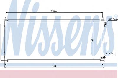 Конденсатор, кондиционер NISSENS 940051