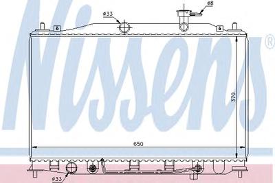 Радиатор, охлаждение двигателя NISSENS 67503