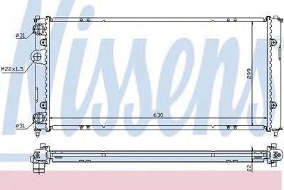 Радиатор охлаждения NISSENS 673001