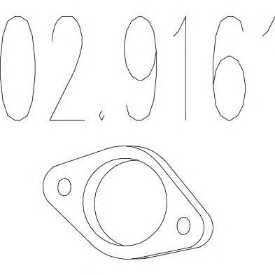 Прокладка, труба выхлопного газа MTS