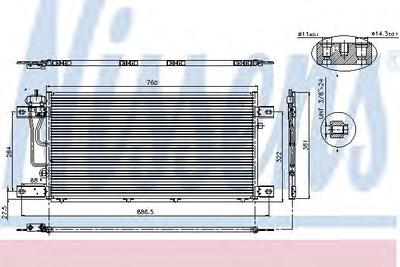Конденсатор, кондиционер NISSENS 94503