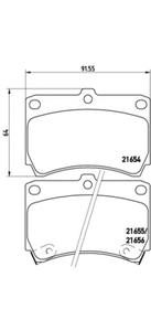 Комплект тормозных колодок, дисковый тормоз BREMBO P49 016