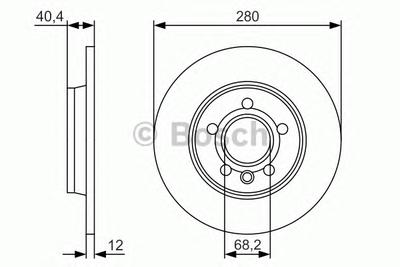 Тормозной диск BOSCH 0 986 479 R91