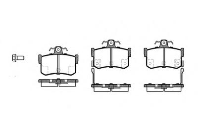 Комплект тормозных колодок, дисковый тормоз ROADHOUSE 225112