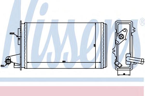 Теплообменник, отопление салона NISSENS