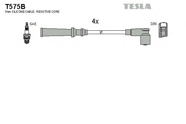 Комплект проводов зажигания TESLA