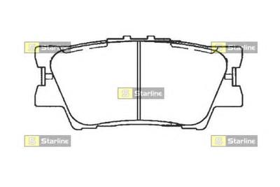 Комплект тормозных колодок, дисковый тормоз STARLINE BD S473