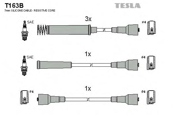 Комплект проводов зажигания TESLA