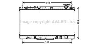 Радиатор, охлаждение двигателя AVA QUALITY COOLING TO2464