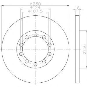 Тормозной диск TEXTAR 92152000