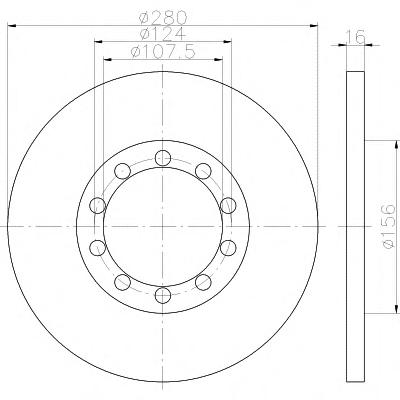 Тормозной диск TEXTAR