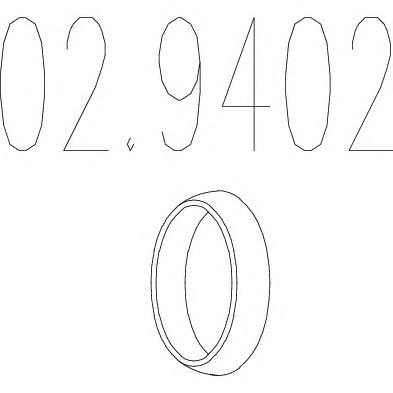 Уплотнительное кольцо, труба выхлопного газа MTS