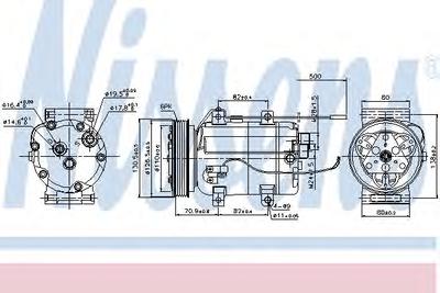 Компрессор, кондиционер NISSENS 89101