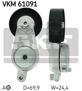Натяжной ролик, поликлиновой  ремень SKF VKM 61091