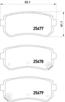 Комплект тормозных колодок, дисковый тормоз TEXTAR