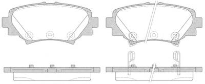 Комплект тормозных колодок, дисковый тормоз ROADHOUSE 2157002
