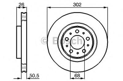 Тормозной диск BOSCH 0 986 478 454
