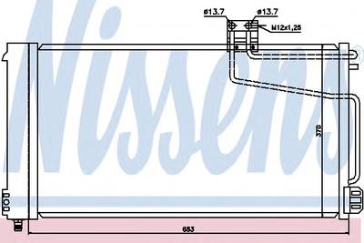 Конденсатор, кондиционер NISSENS 94544