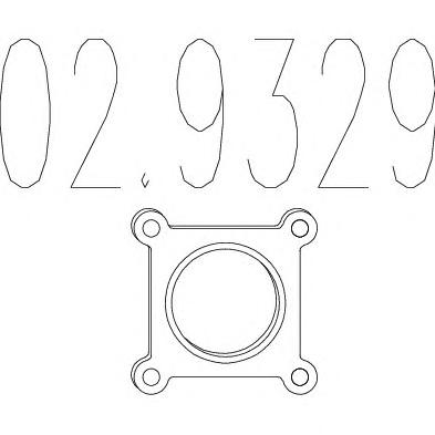 Прокладка, труба выхлопного газа MTS