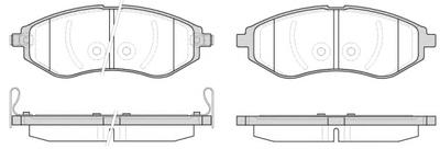 Комплект тормозных колодок, дисковый тормоз ROADHOUSE 298602
